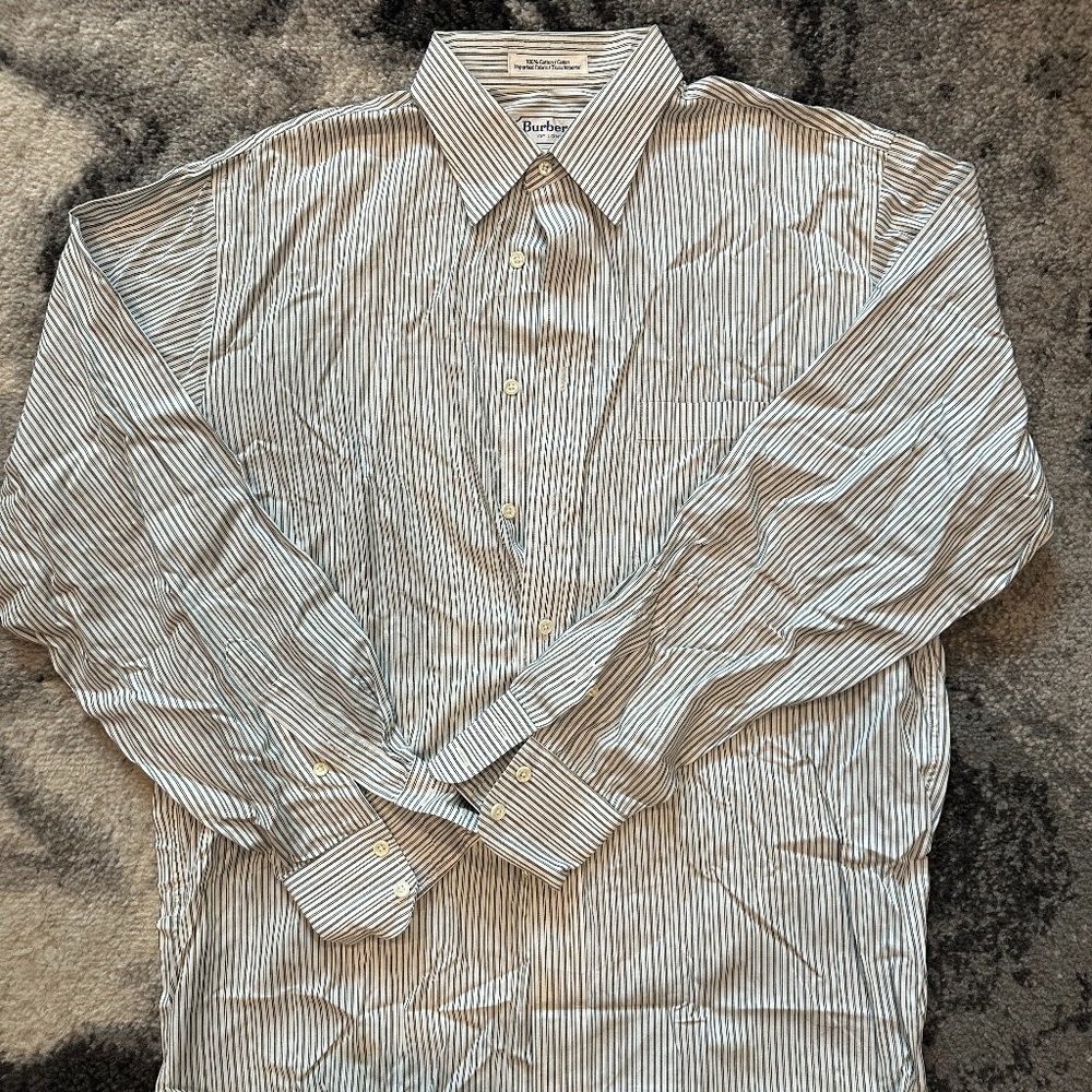 Burberry Casual Striped Button Down Shirt
